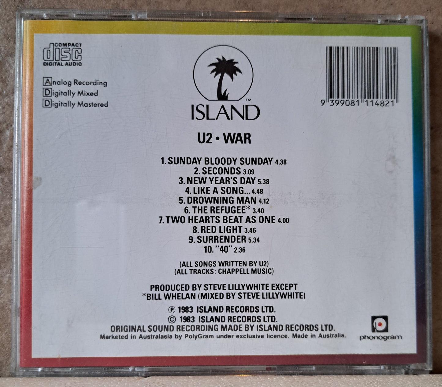 U2 - War (cd)