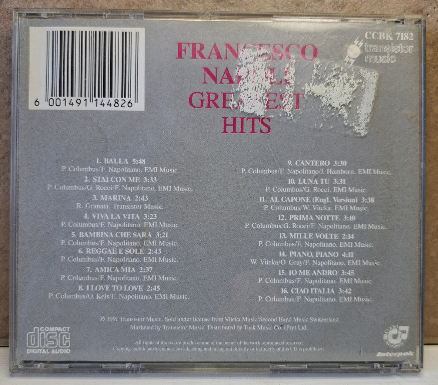 Francesco Napoli - Greatest Hits (cd)