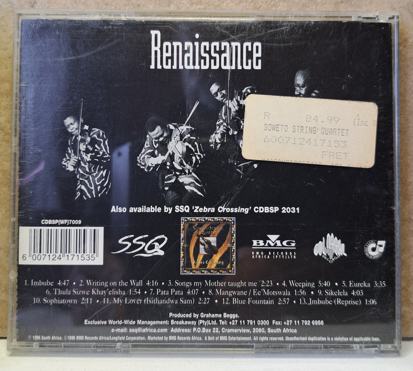 Soweto String Quartet - Renaissance (cd)