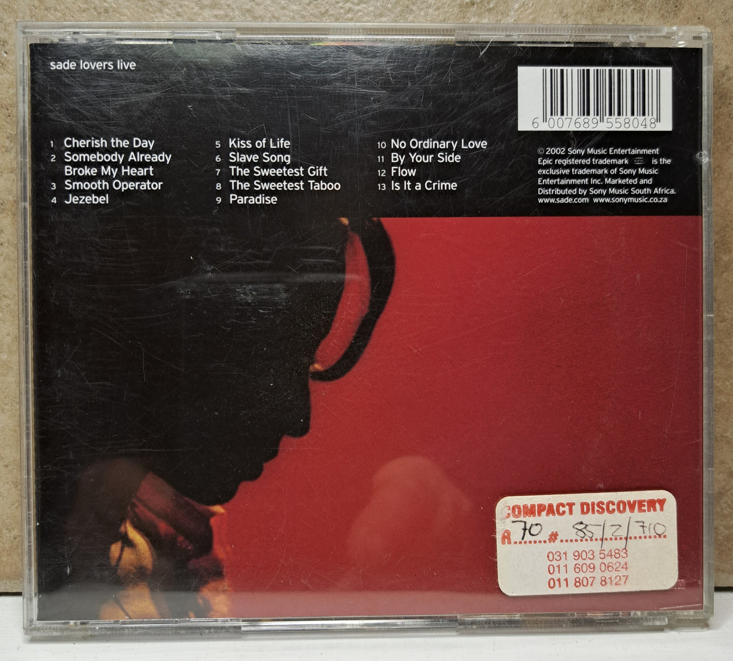 Sade - Lovers Live (cd)