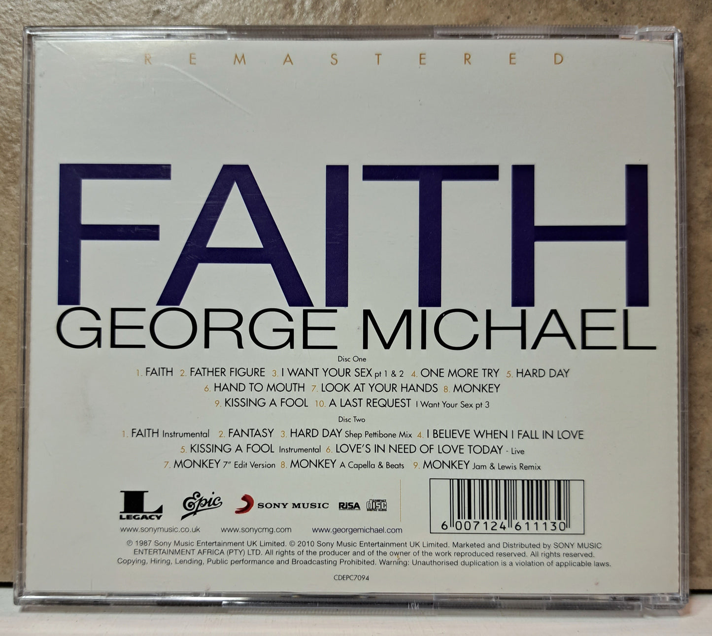 George Michael - Faith (double disc cd)