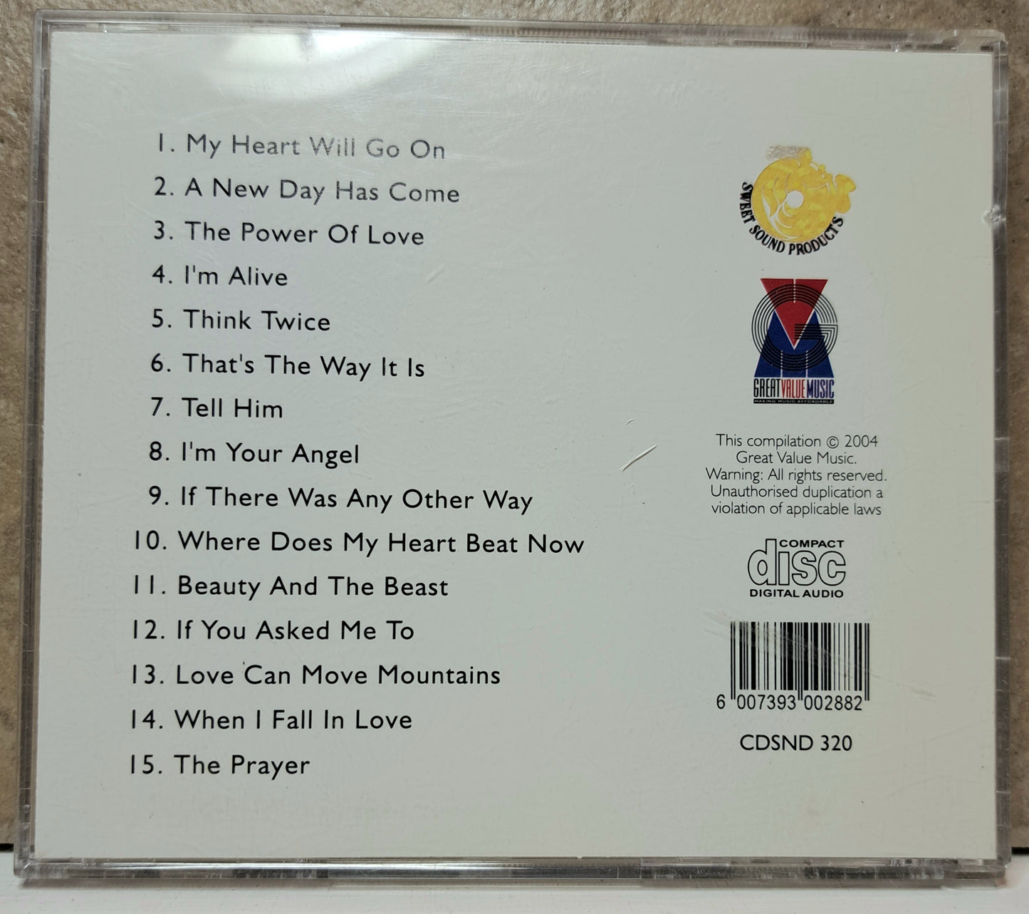Power Hits - Celine Dion, volume 2 (cd)