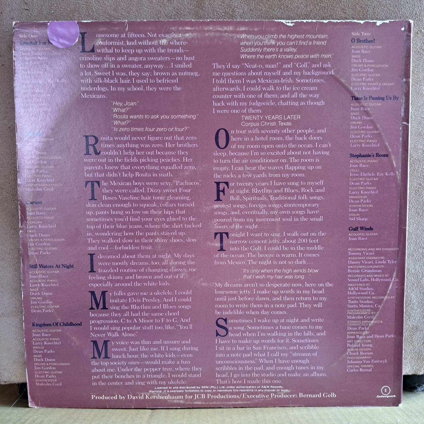 Joan Baez - Gulf Winds