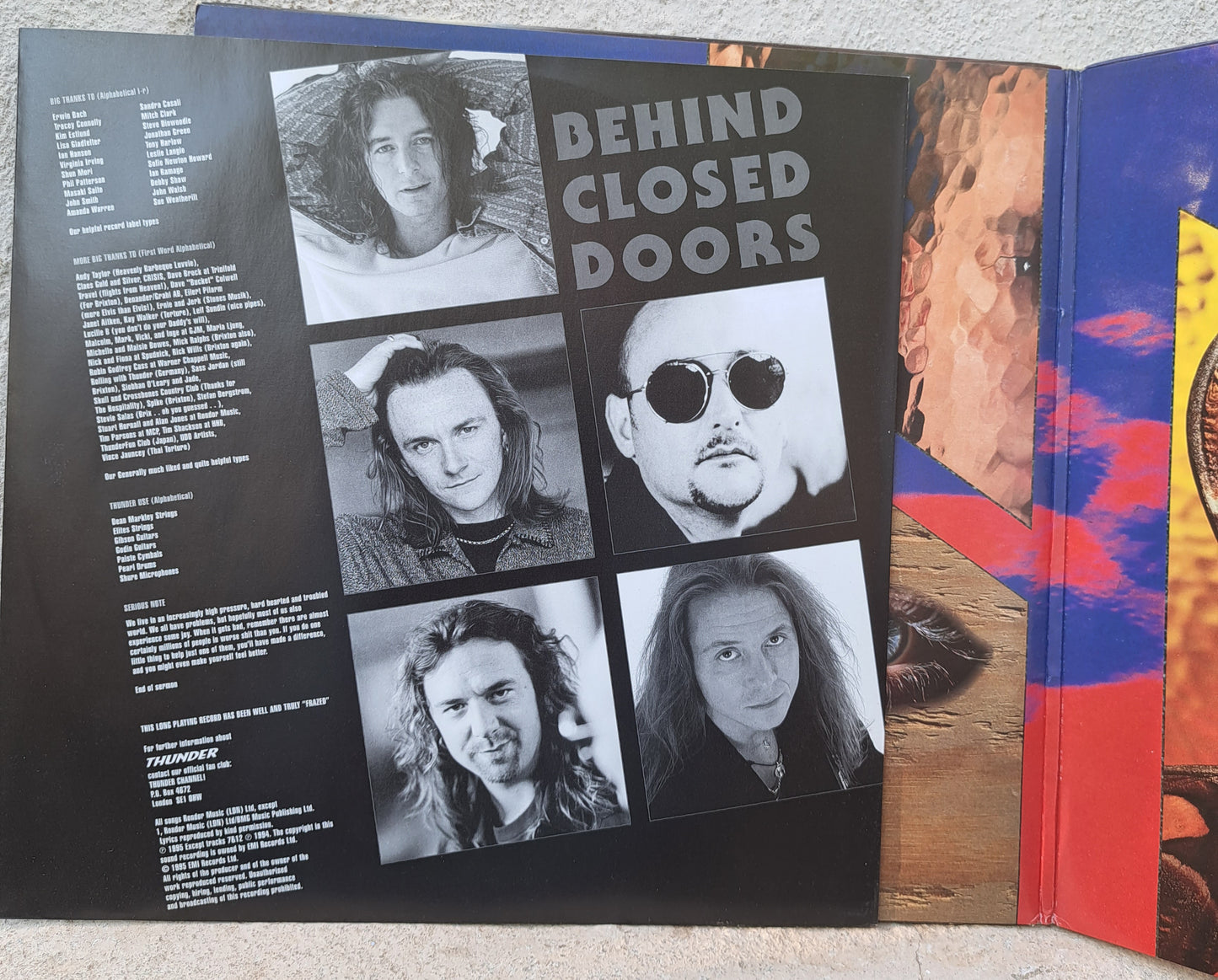 Thunder - Behind closed doors (double album on coloured vinyl)