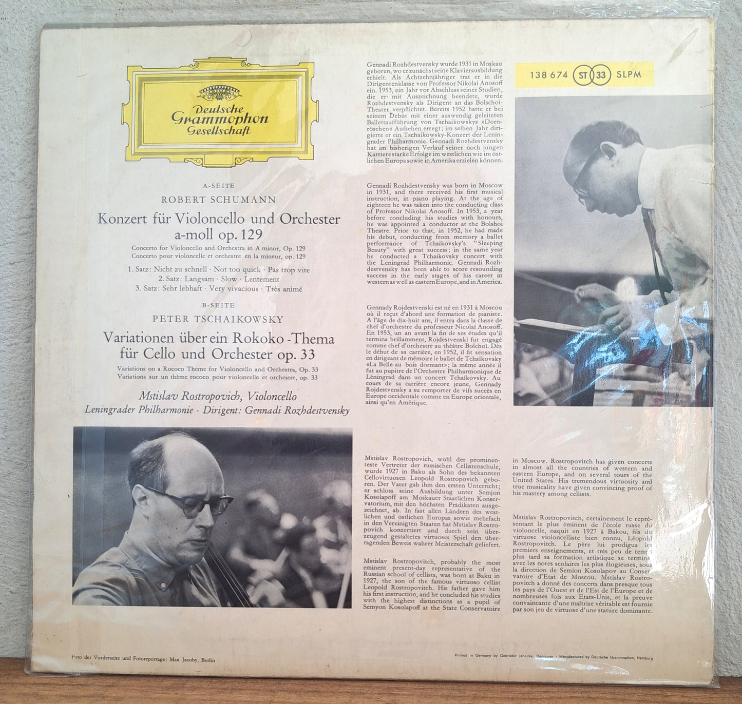 Mstislav Rostropovich with the Leningrader Philharmonic - Schumann & Tschaikowsky