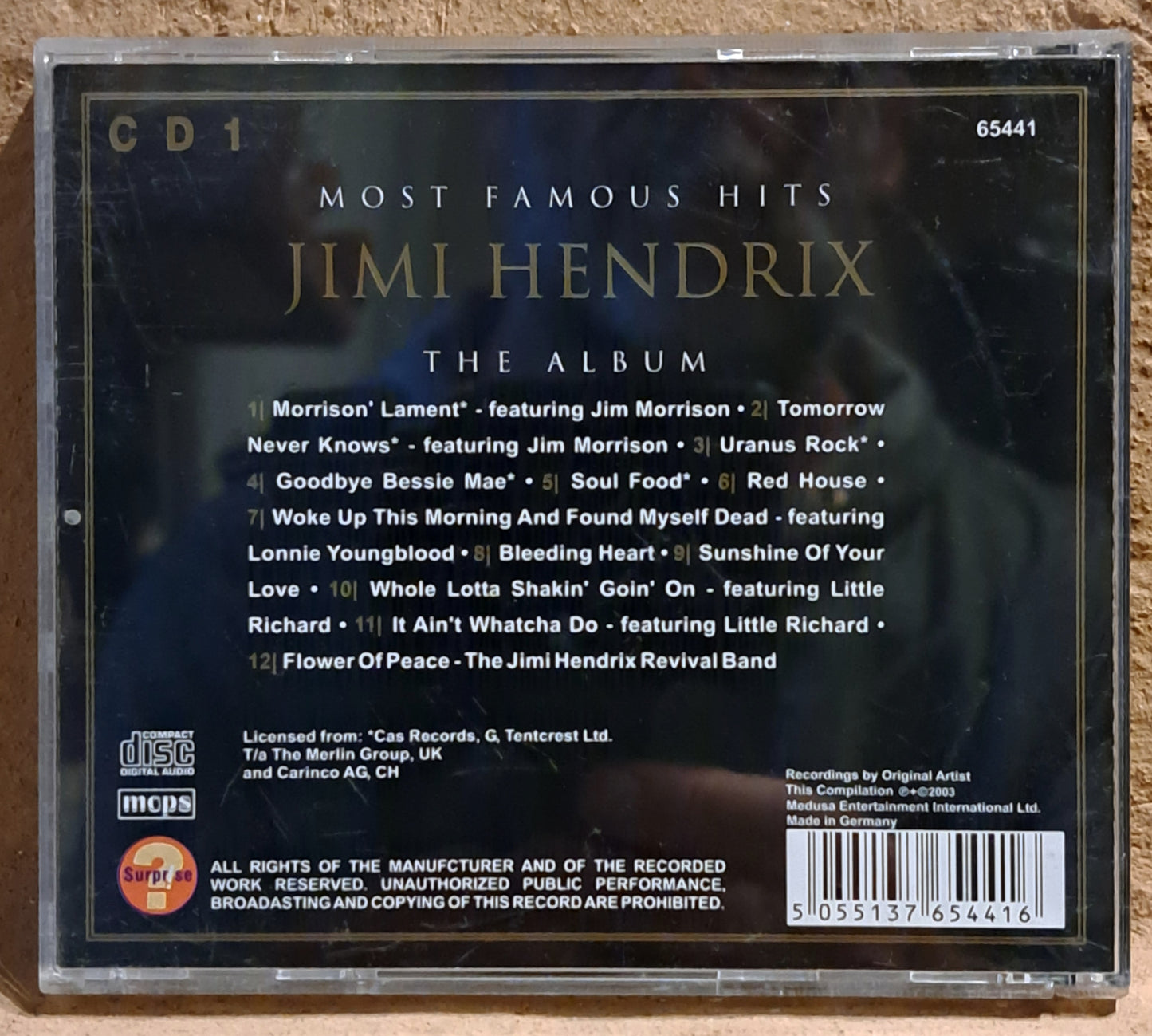 Jimi Hendrix - Most Famous Hits (cd)