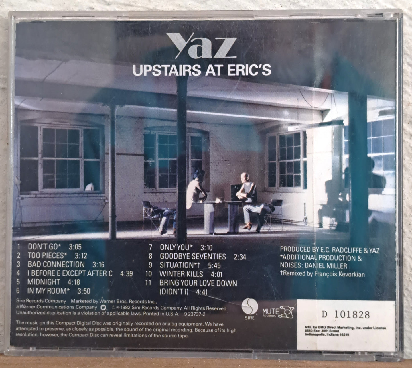 Yazoo - Upstairs at Eric's (cd)