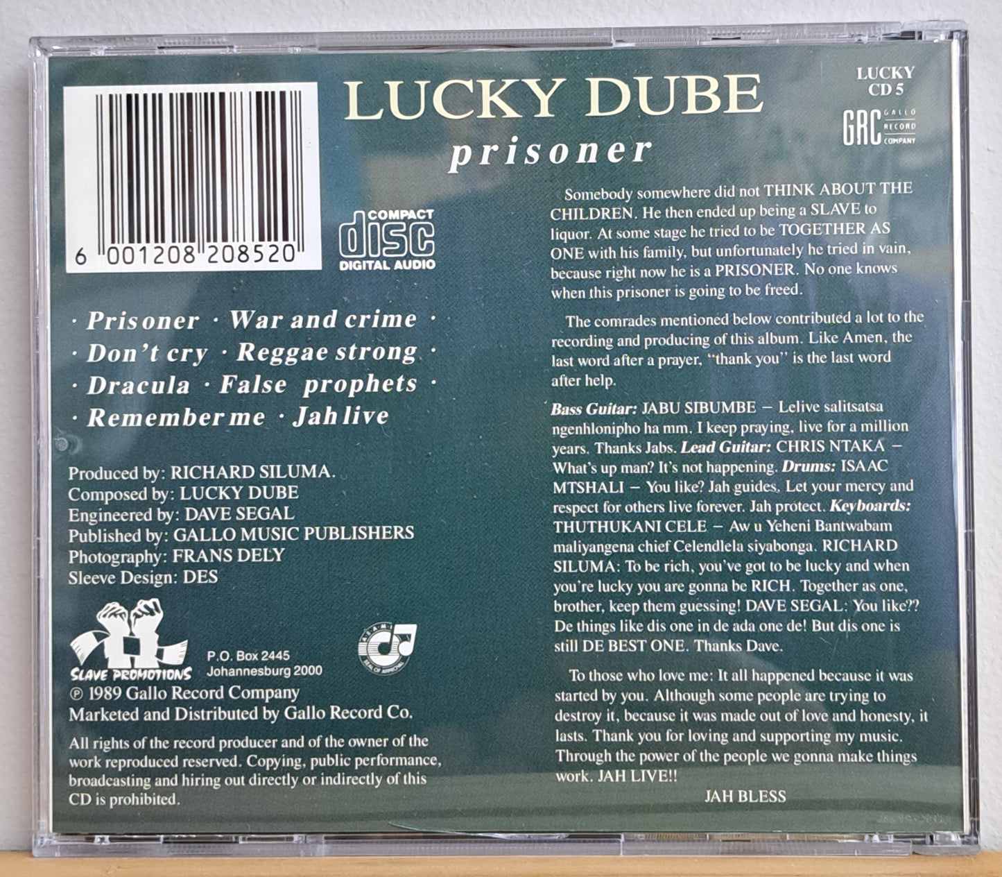 Lucky Dube - Prisoner