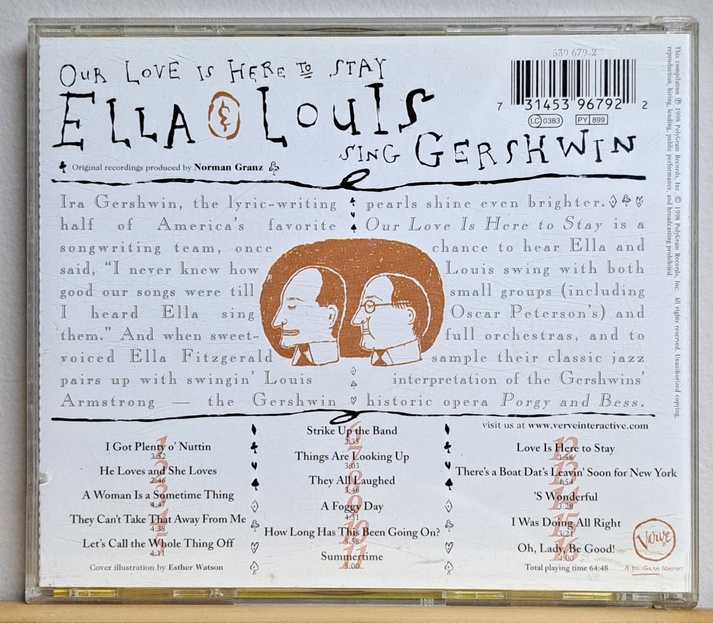 Ella & Louis sing Gershwin - Our love is here to stay (cd)