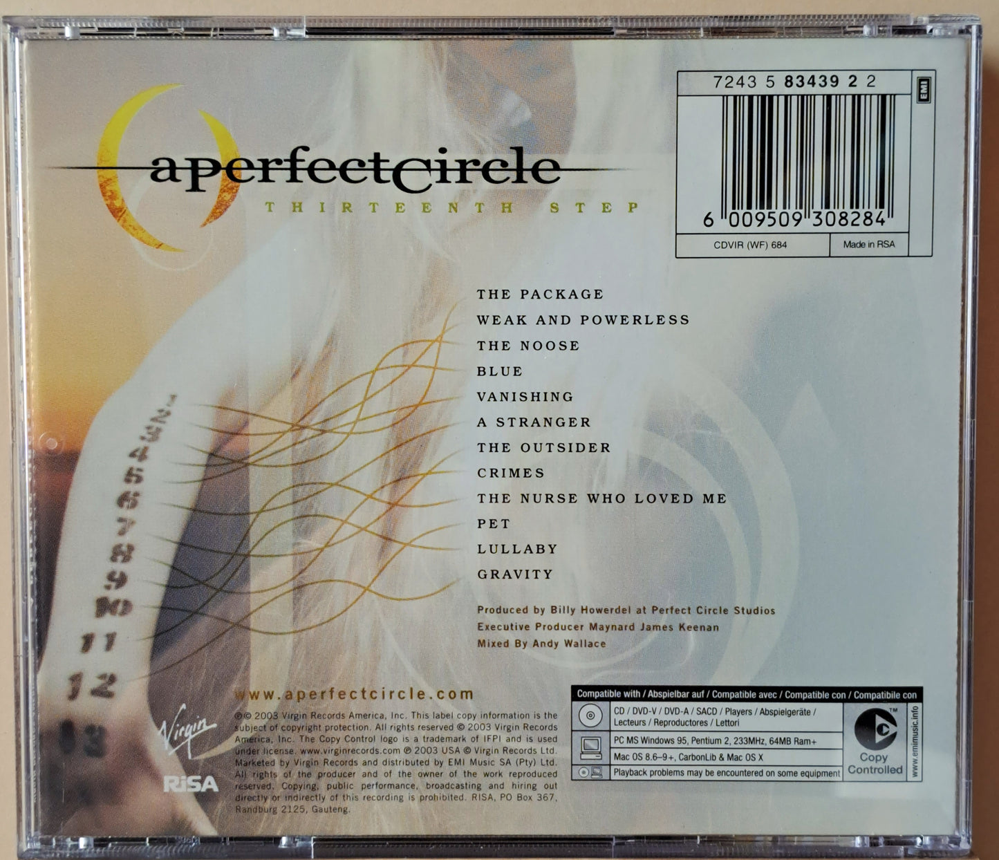 A Perfect Circle - Thirteenth step (cd)