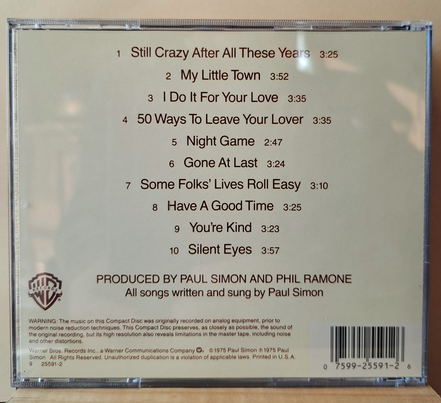 Paul Simon - Still crazy after all these years (cd)