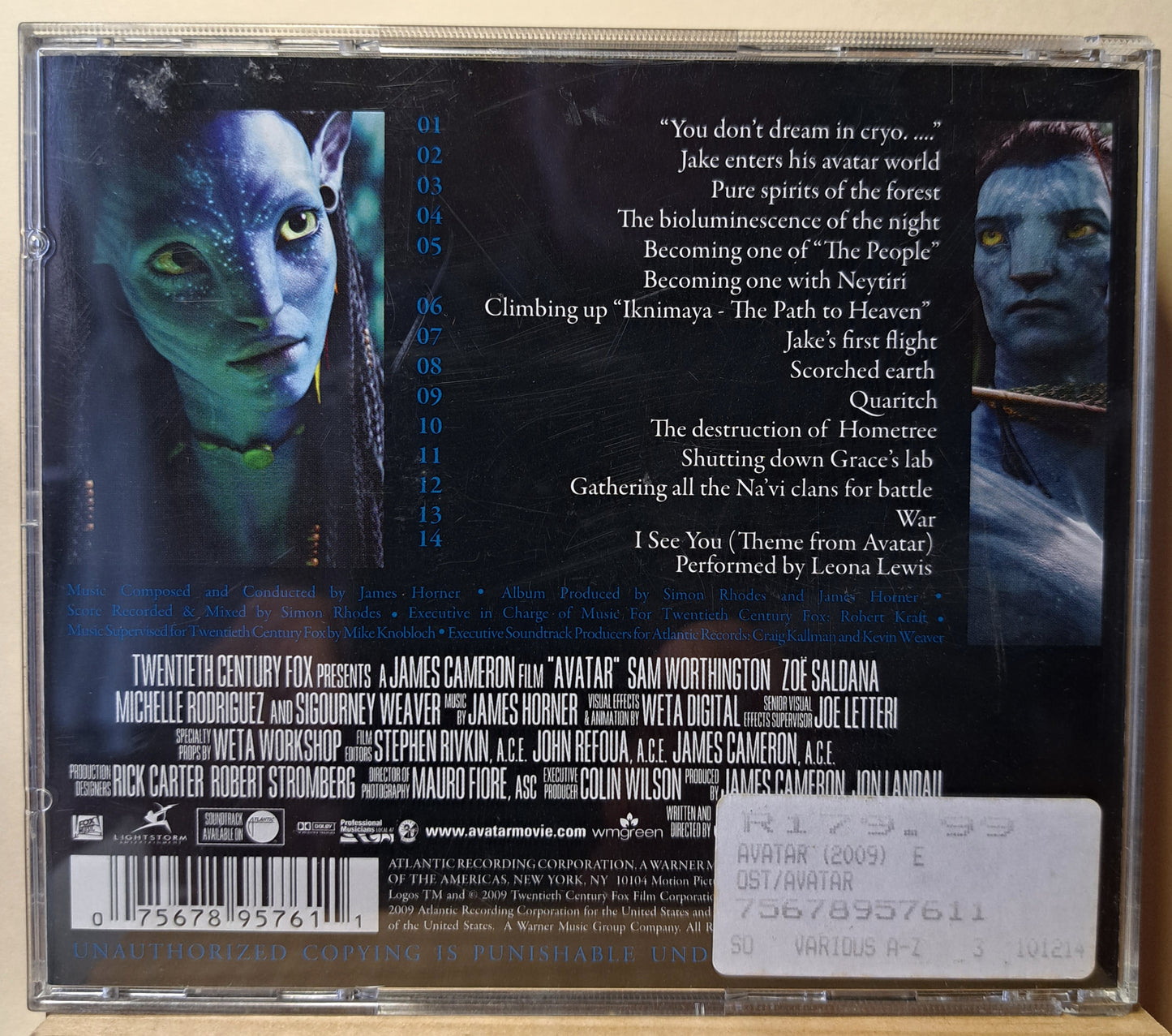 Avatar - motion picture soundtrack (cd)