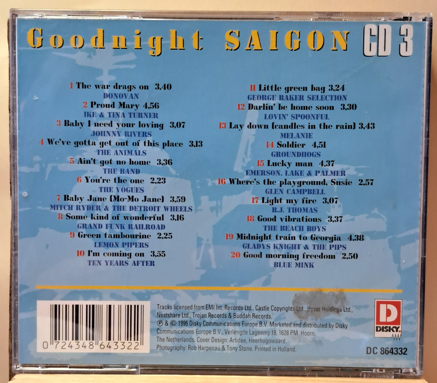 Goodnight Saigon - Motion picture soundtrack (cd)
