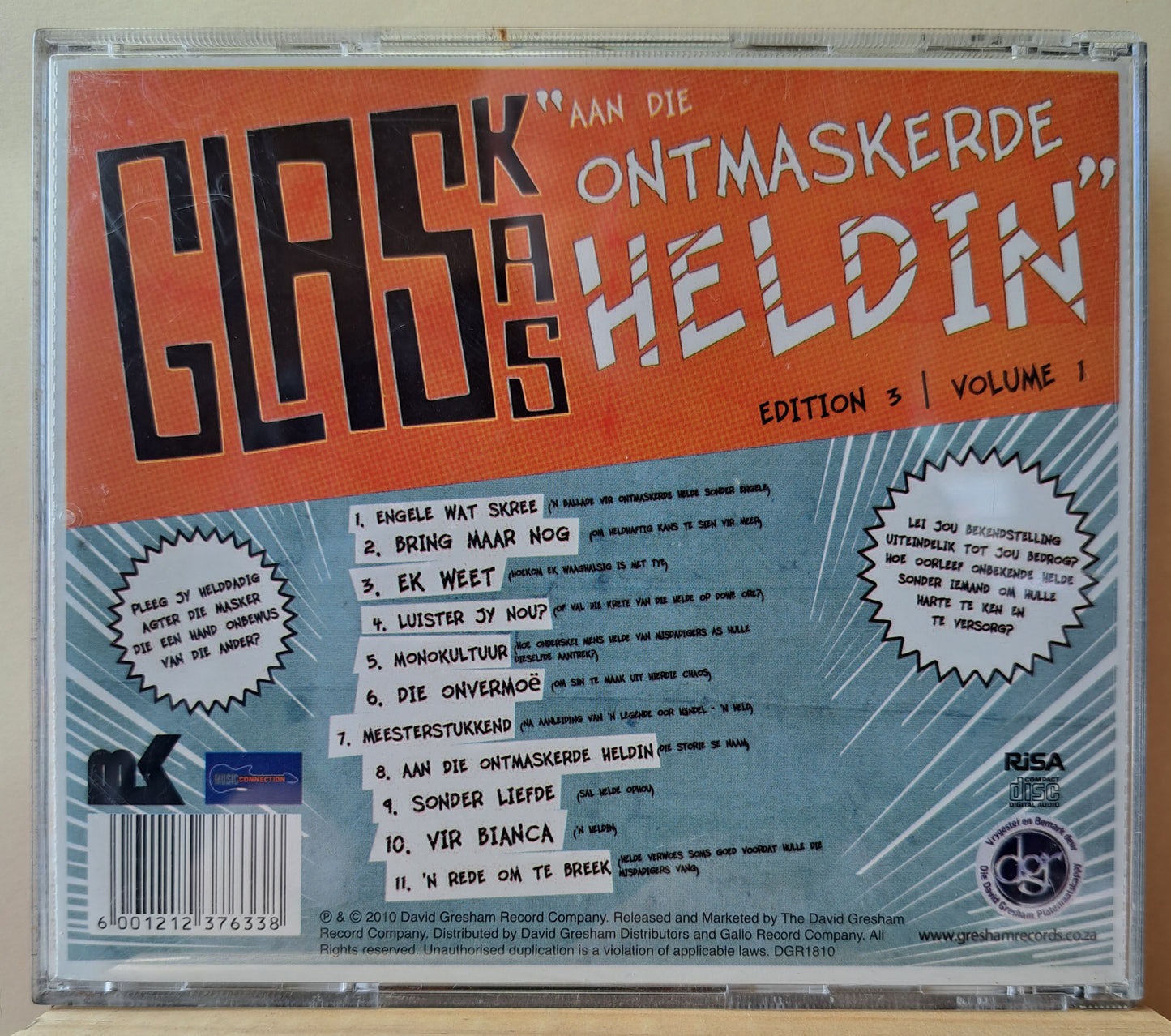 Glaskas - Aan die ontmaskerde heldin