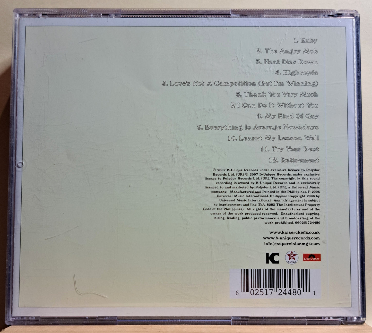 Kaiser Chiefs - Yours Truly, Angry Mob (cd)