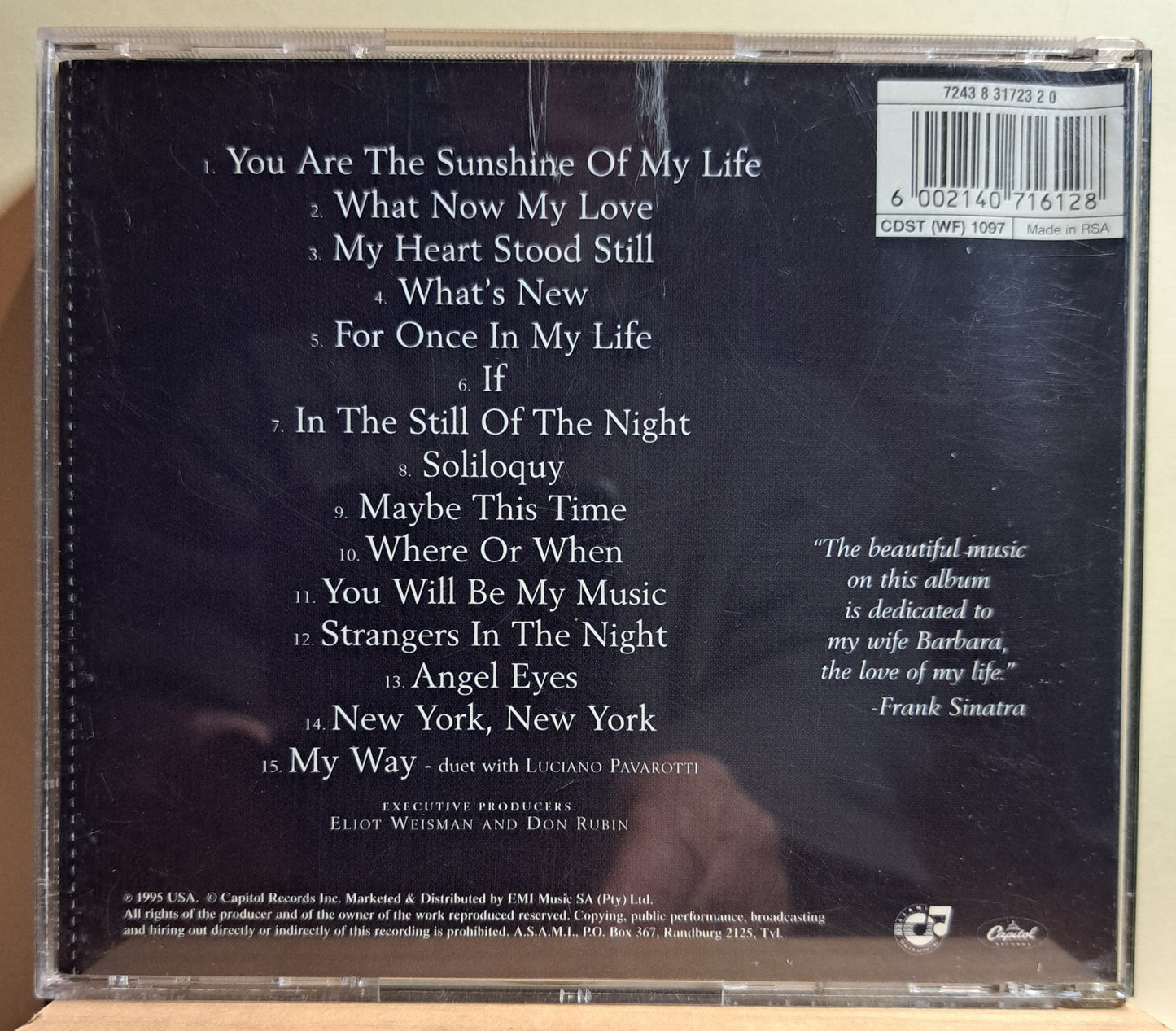 Frank Sinatra - Sinatra 80th, live in concert (cd)
