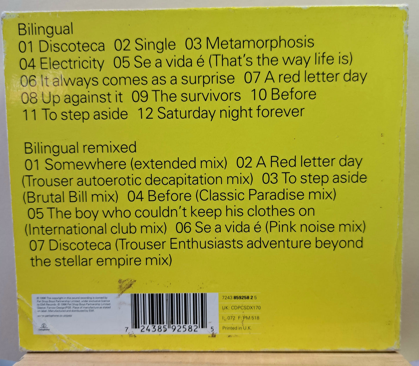 Pet Shop Boys - Bilingual (special edition, double cd pack)