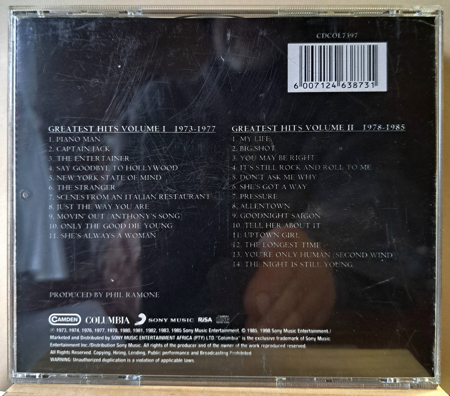 Billy Joel - Greatest Hits 1 & 2 (double cd)