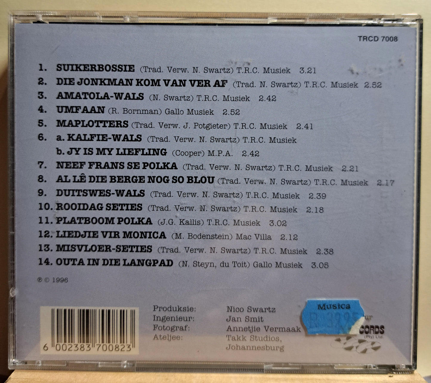 Die Swartz Broers - Outydse Boeredans (cd)