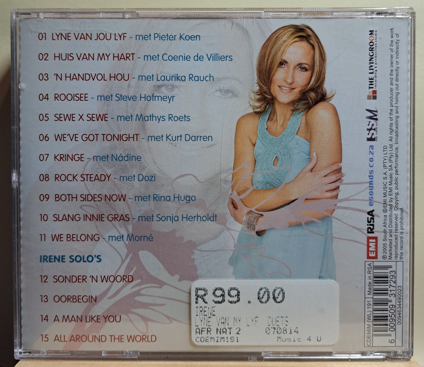Irene - Lyne van jou lyf ('n duet album) cd