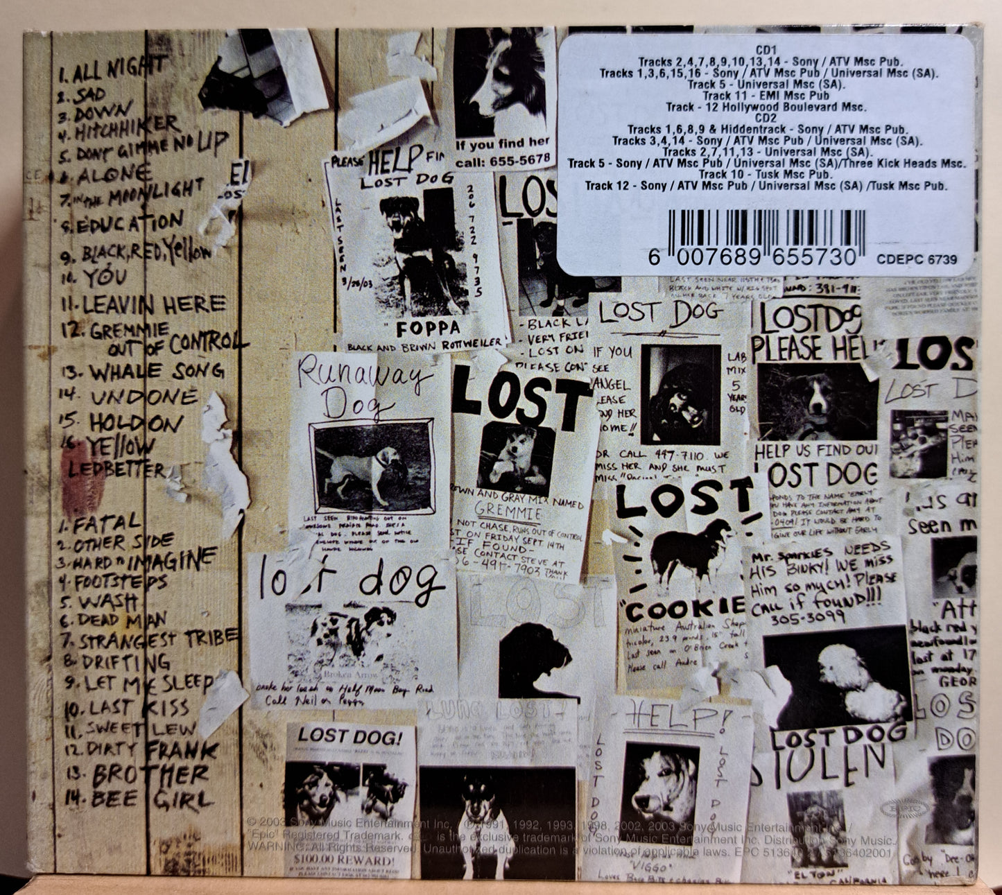 Pearl Jam - Lost Dogs (double cd)