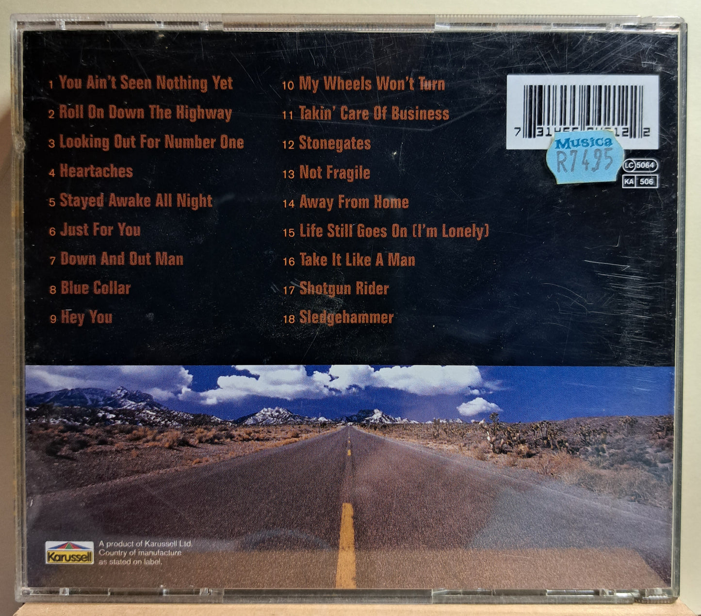 Bachman Tuner Overdrive - Roll on down the highway (cd)