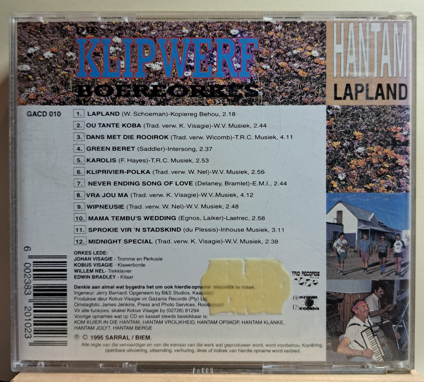 Die Klipwerf Boereorkes - Hantam Lapland (cd)