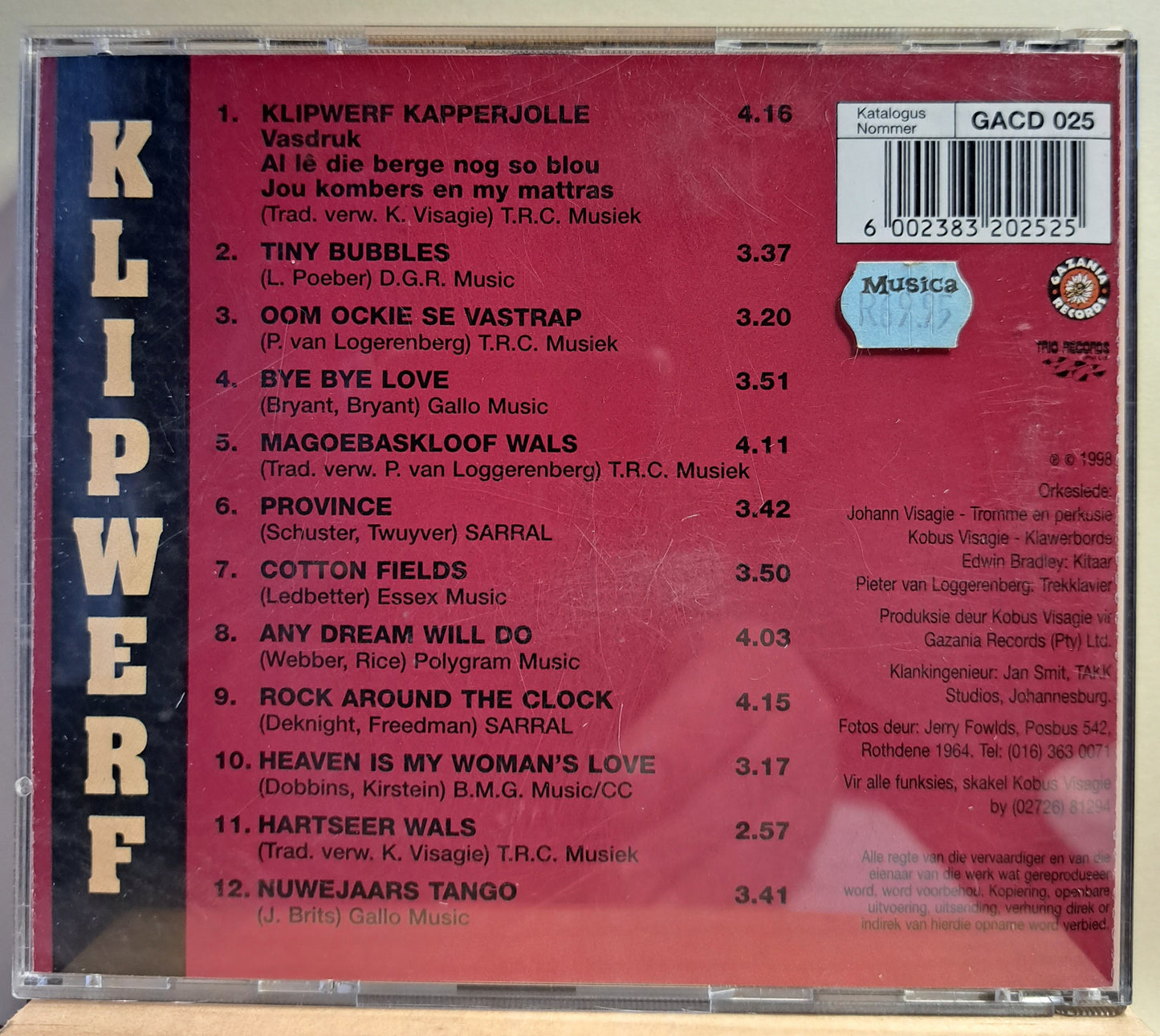 Die Klipwerf Boereorkes - Hantam Kapperjolle (cd)