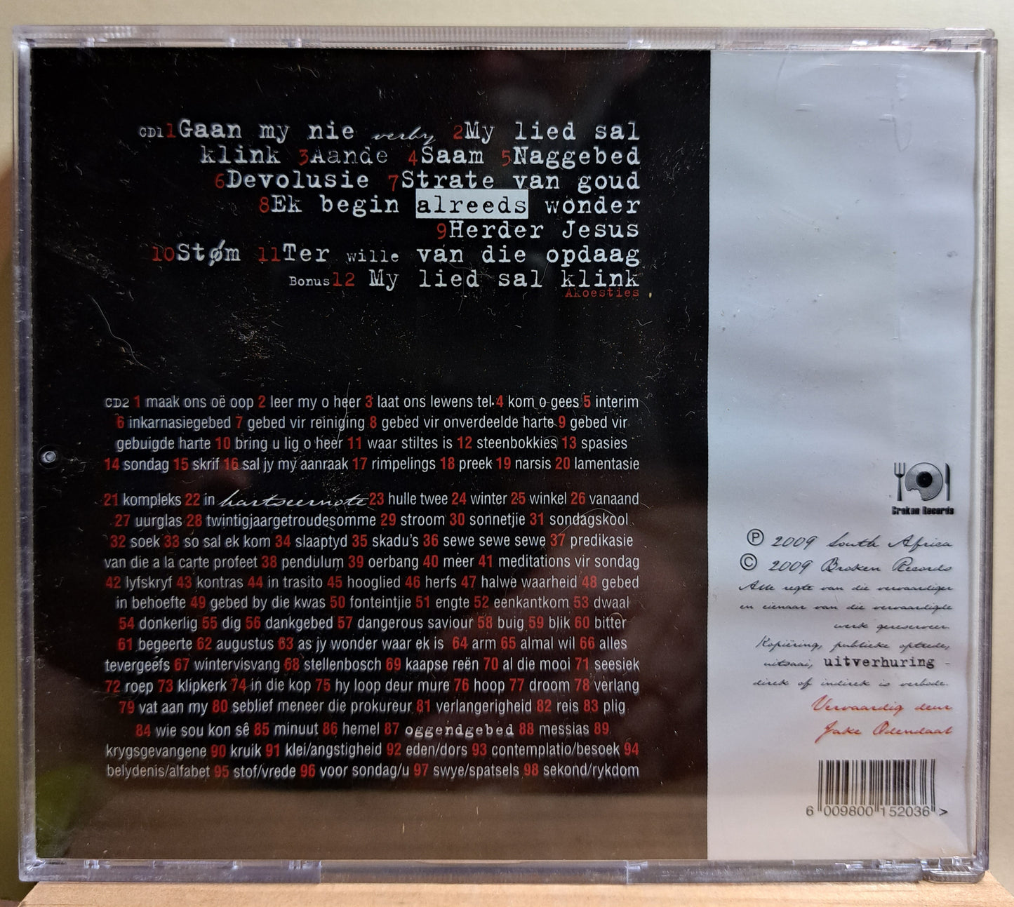 Koos van der Merwe - Ter wille van die opdaag (double cd)