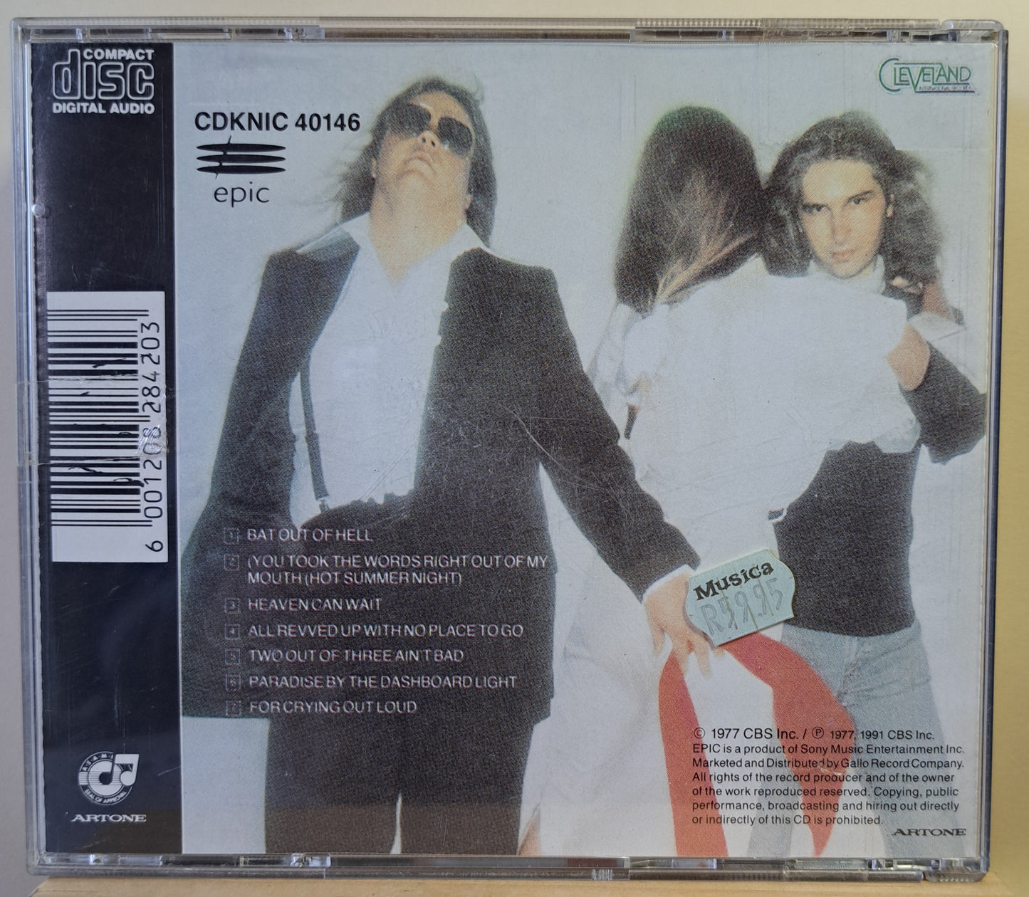 Meatloaf - Bat out of he'll (cd)