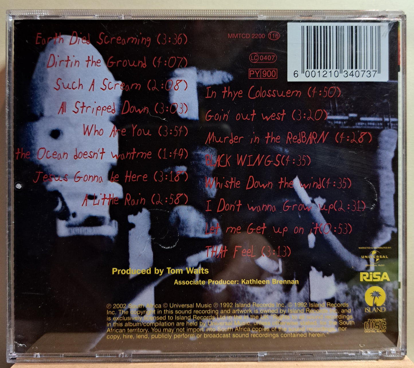 Tom Waits - Bone Machine (cd)