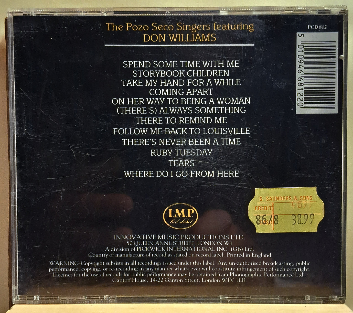 The Pozo Seco SingerS, featuring Don Williams (cd)