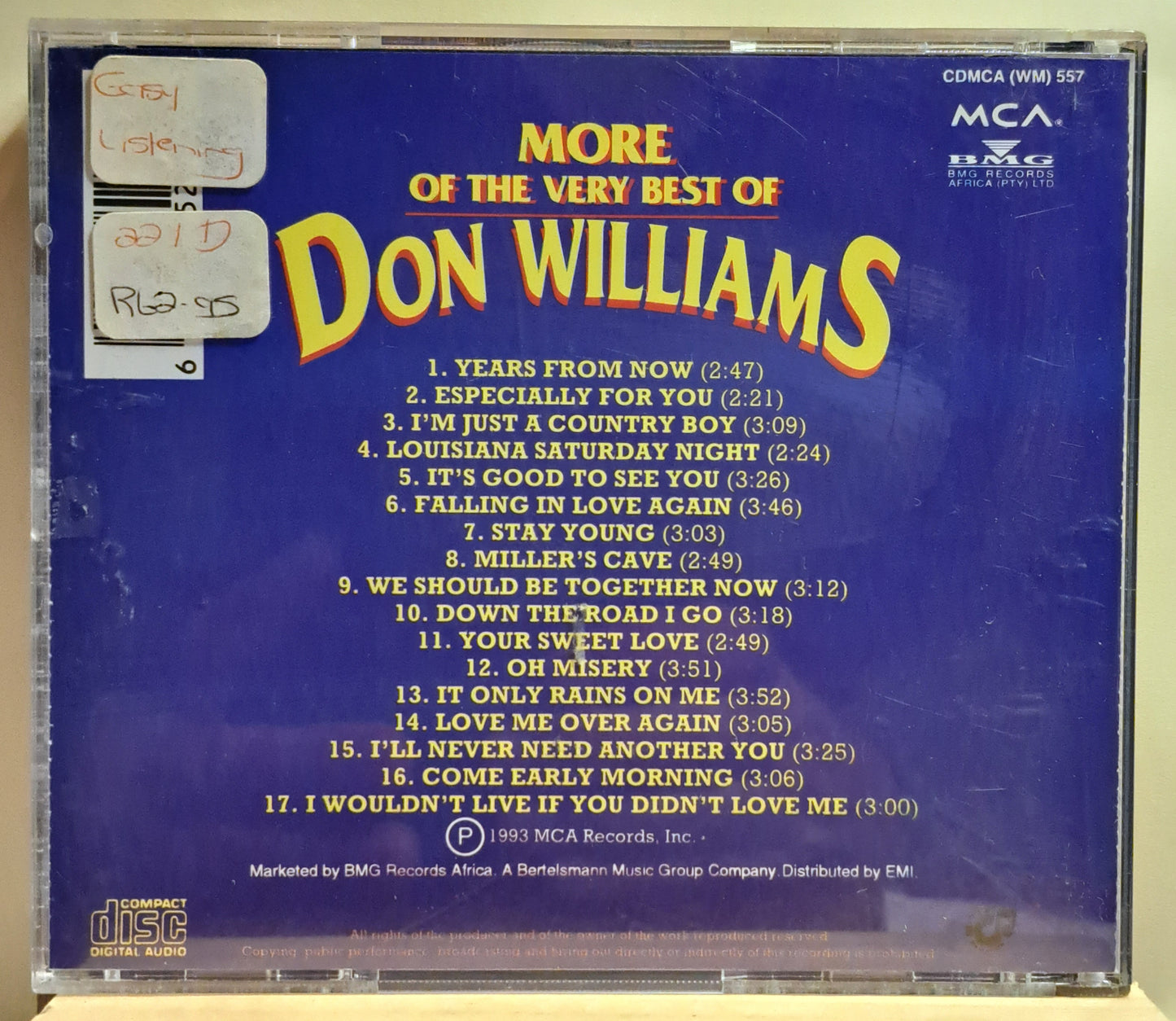 Don Williams - More of the best of.. (cd)