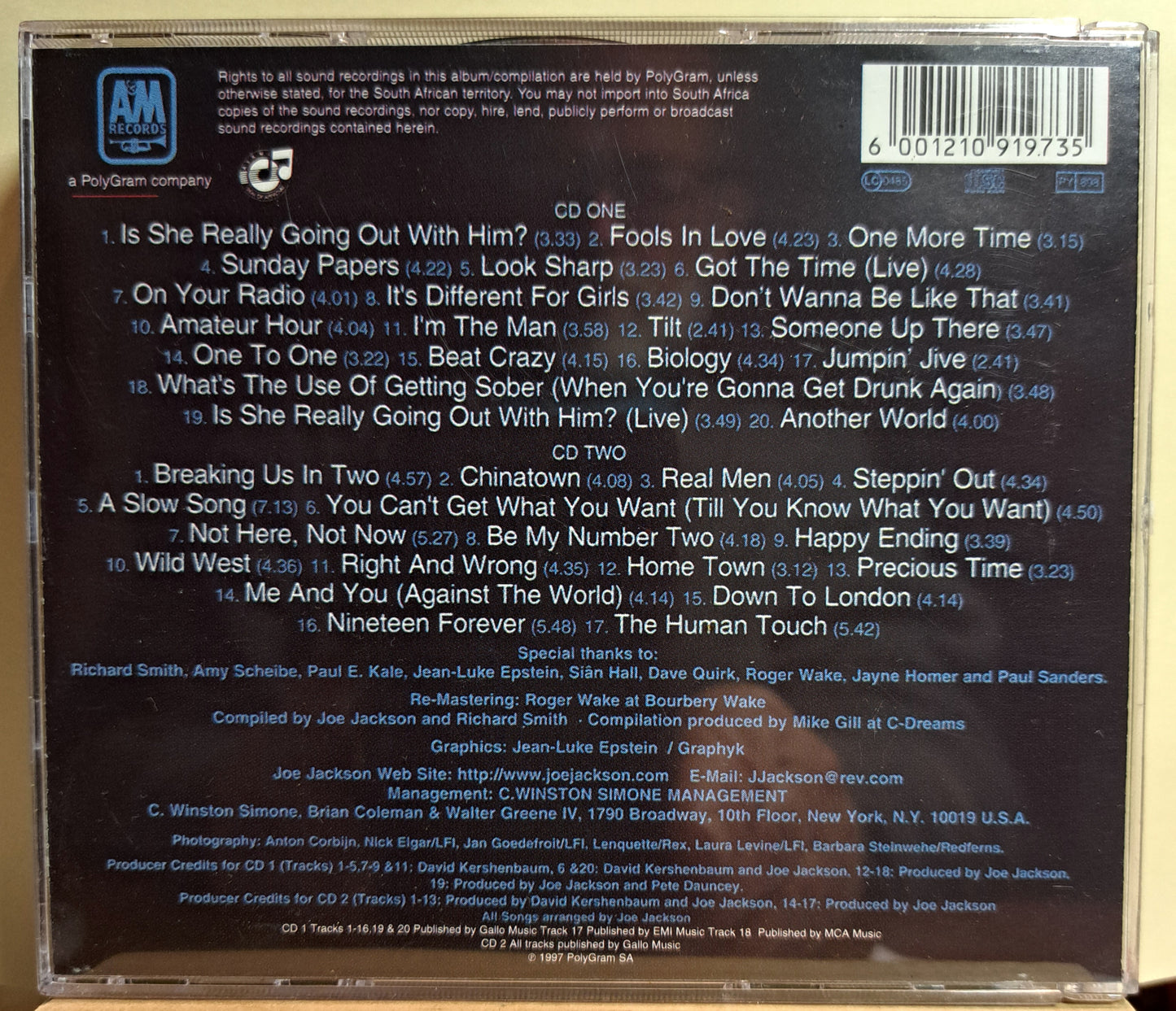 Joe Jackson - This is it (the A&M years 1979-1989) double cd