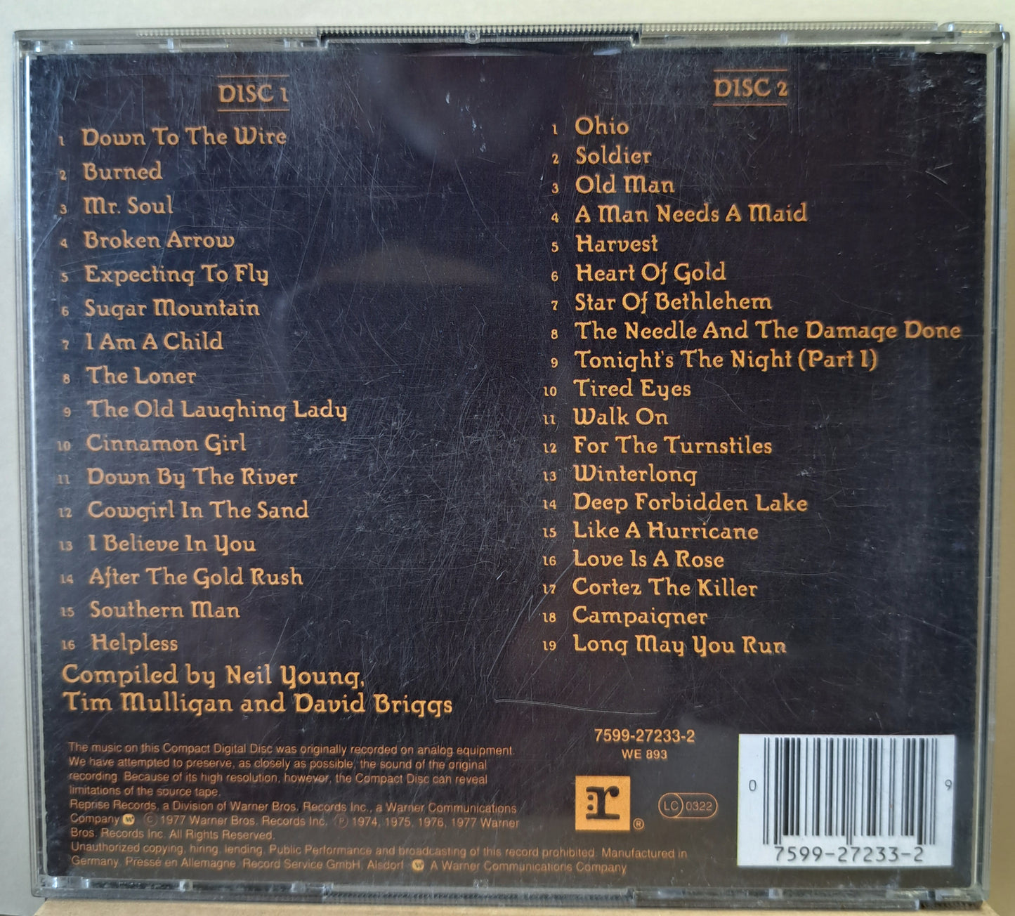 Neil Young - Decade (double disc cd)