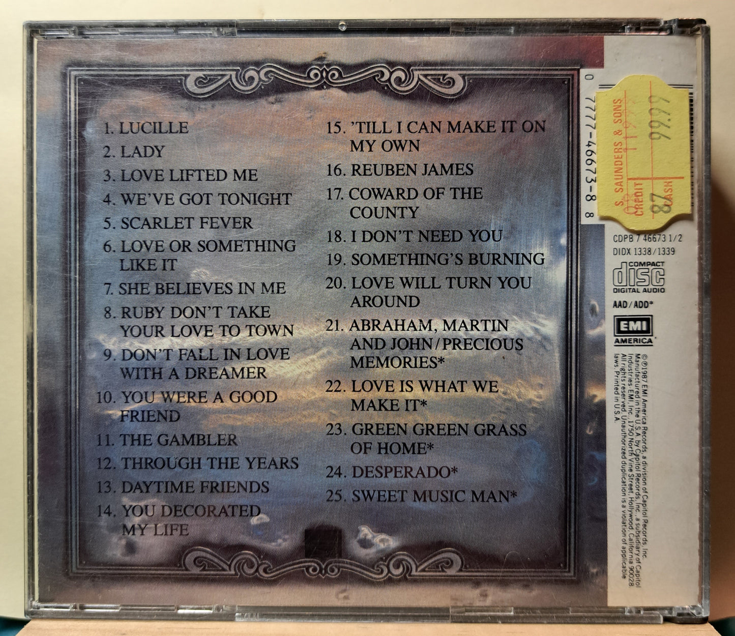 Kenny Rogers - 25 Greatest Hits ( double cd)