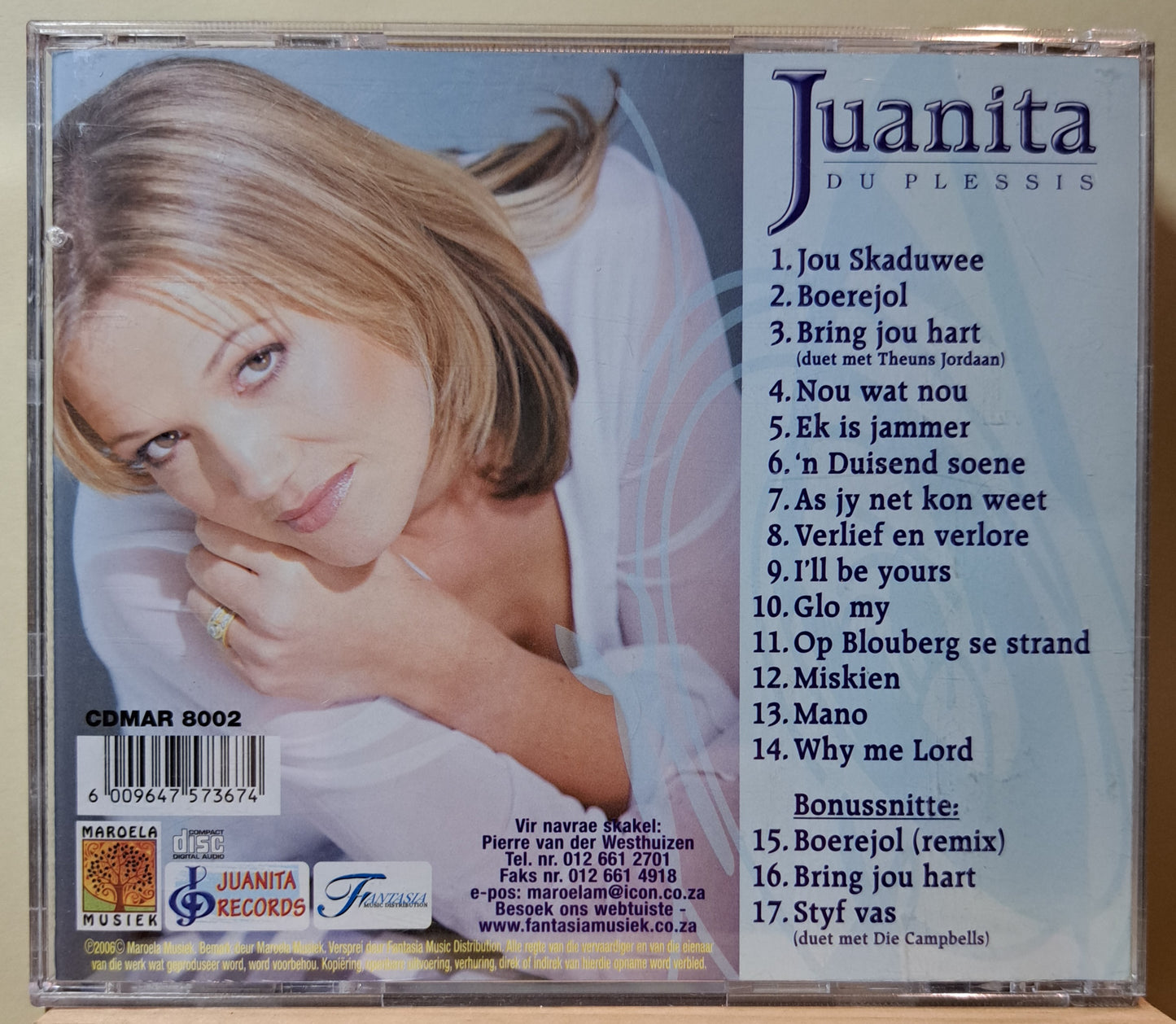 Juanita Du Plessis- Jou Skaduwee (cd)
