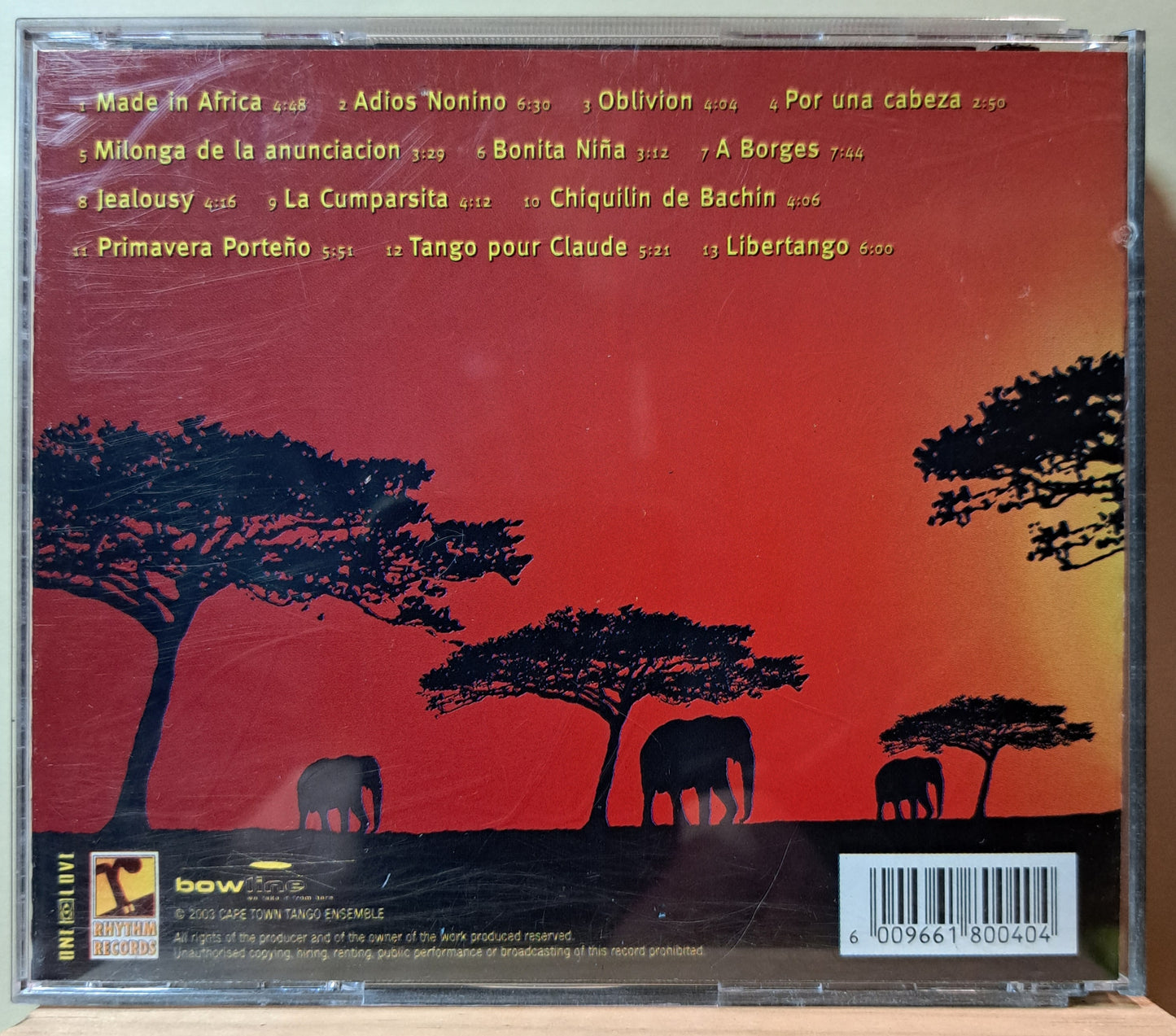 Cape Town Tango Ensemble - El Tango en Africa (cd)