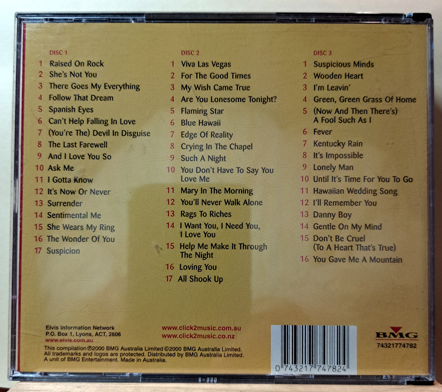 Elvis Presley - Legendary (3 cd box set)