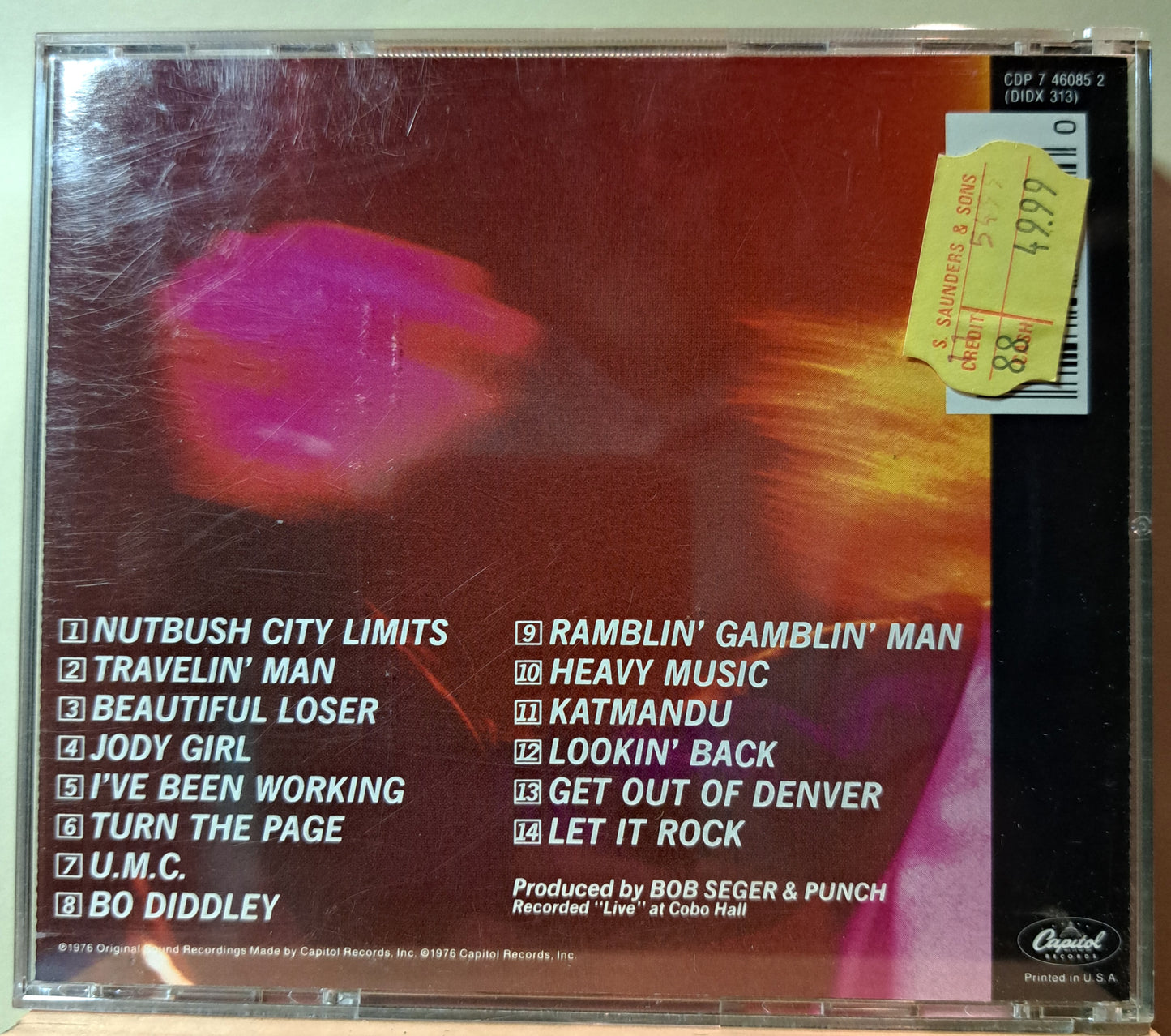 Bob Seger and the Silver Bullet Band - Live Bullet (cd)