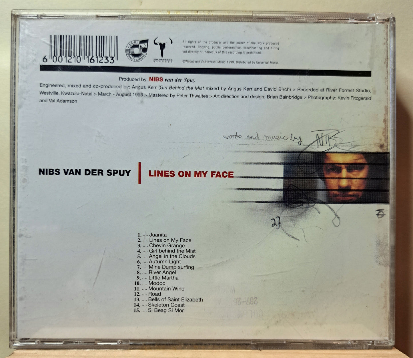 Nibs van der Spuy - Lines on my face (cd)