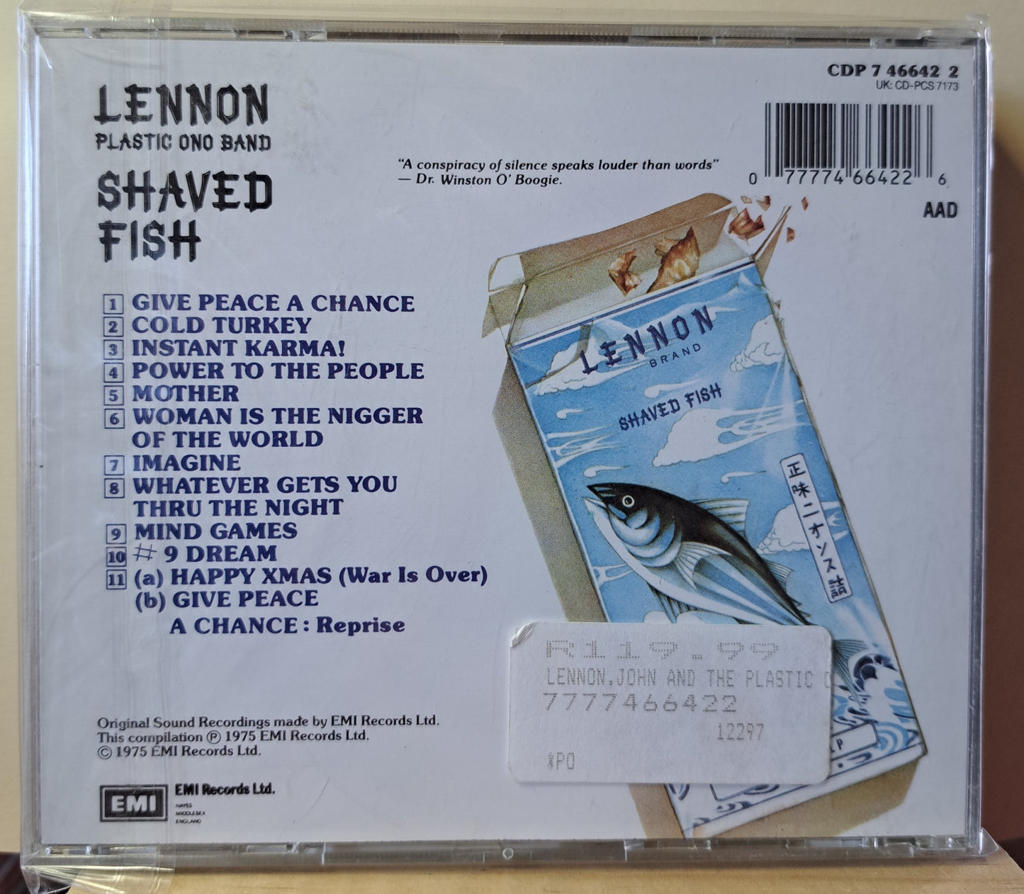 John Lennon and the Plastic Ono Band - Shaved Fish (cd)