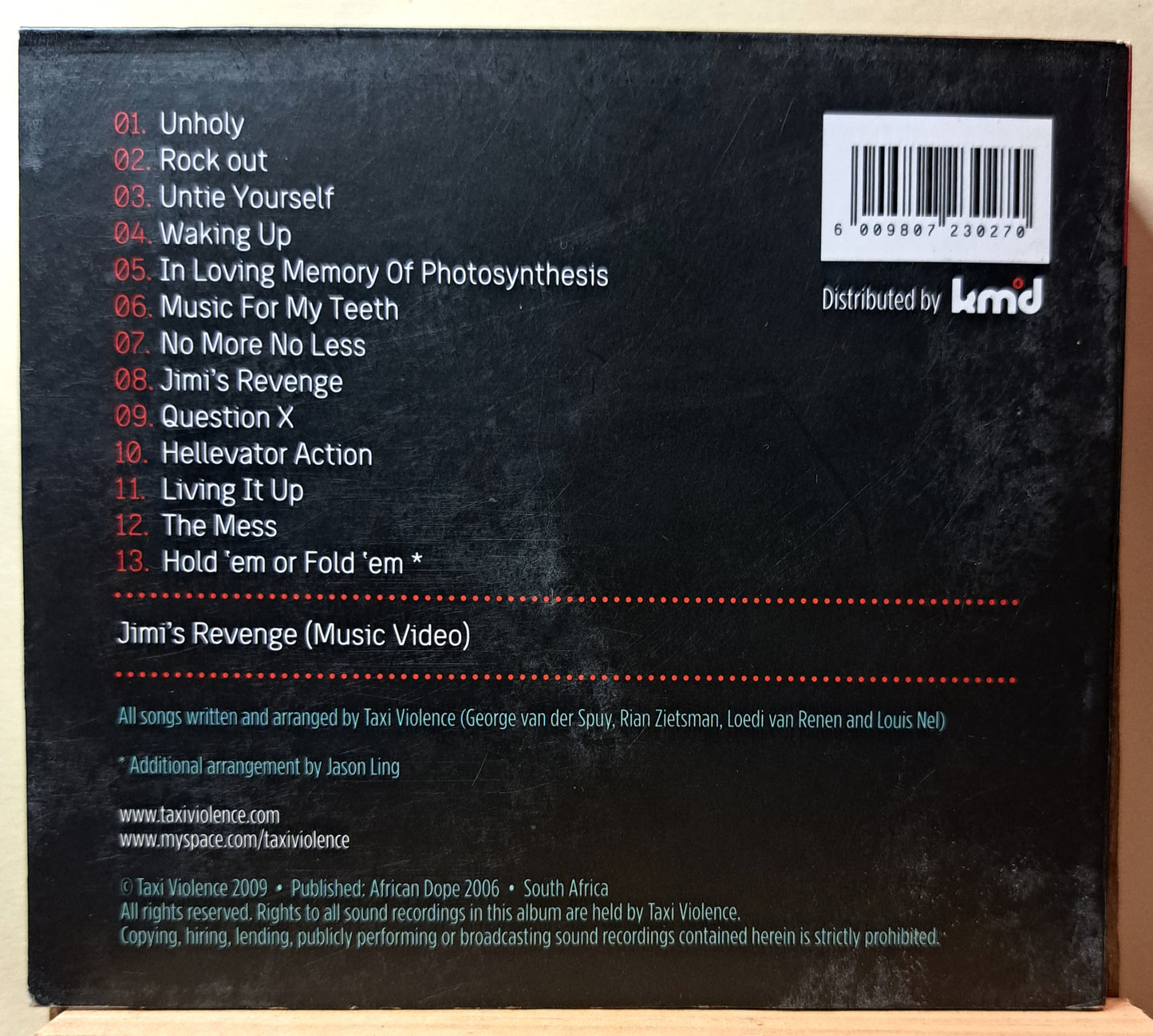 Taxi Violence - Untie yourself (cd)