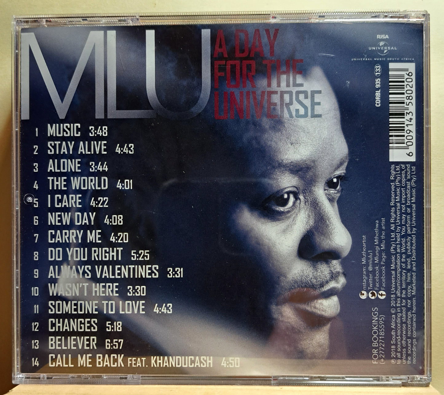 Mlu - A day for the universe (cd)