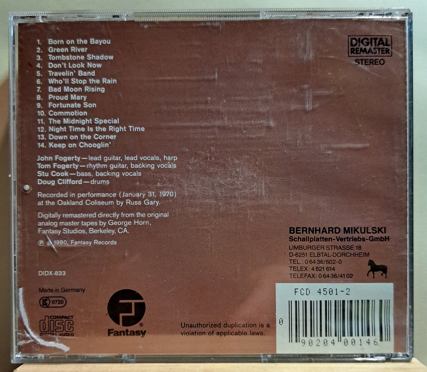 Creedence Clearwater Revival - The Concert (cd)