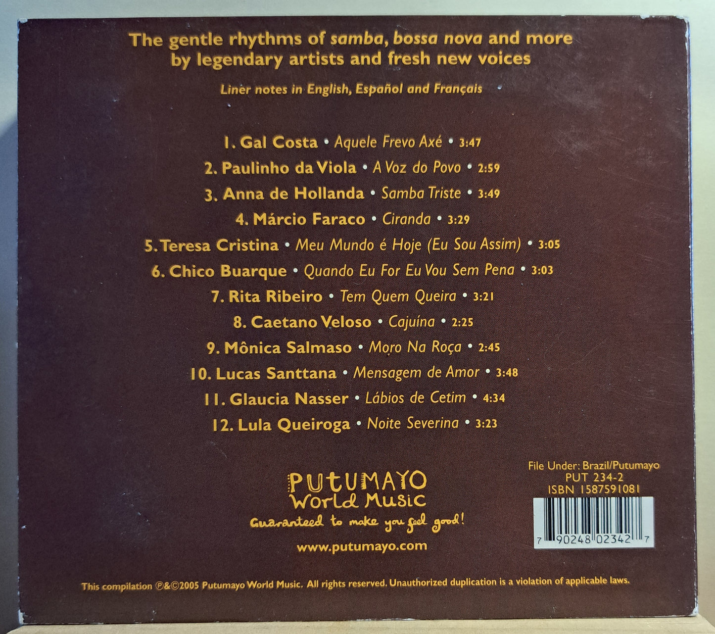 Putumayo presents - Acoustic Brazil (cd)