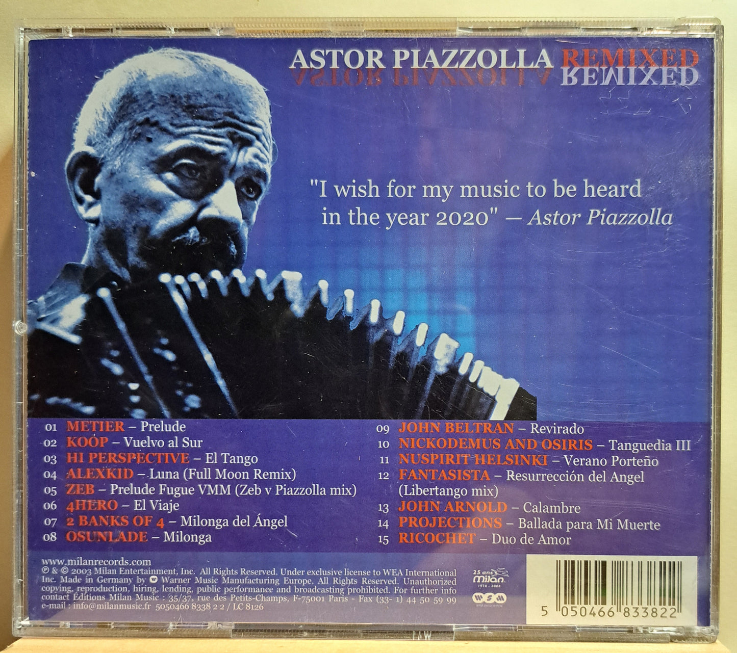 Astor Piazzolla - Remixed (cd)