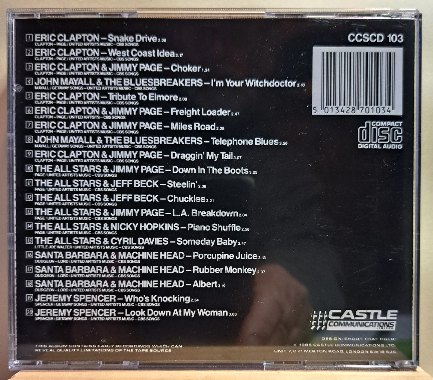 White Boy Blues - volume 1 and 2 (cd's)