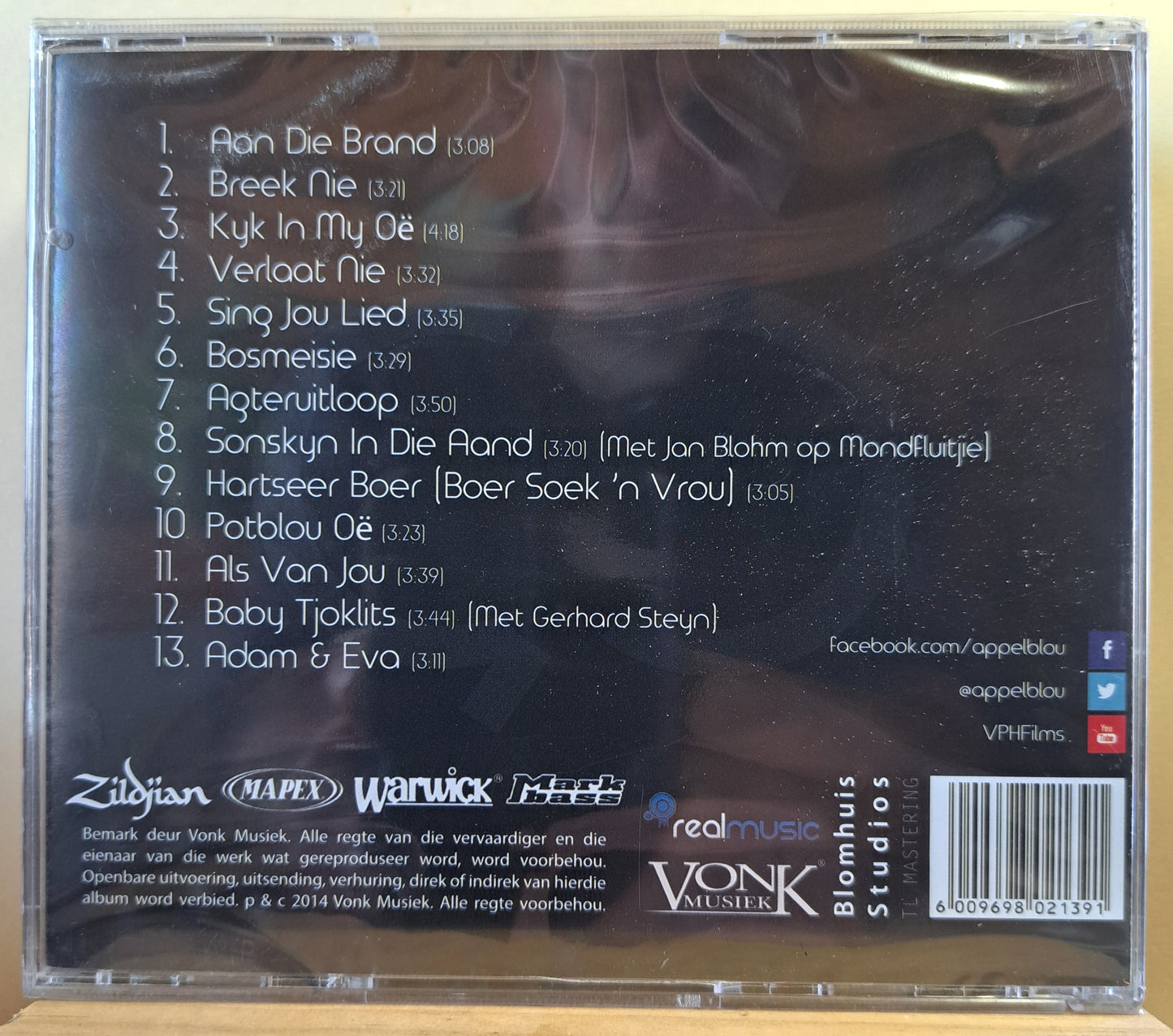 Appelblou - Sonskyn in die aand (cd, new)