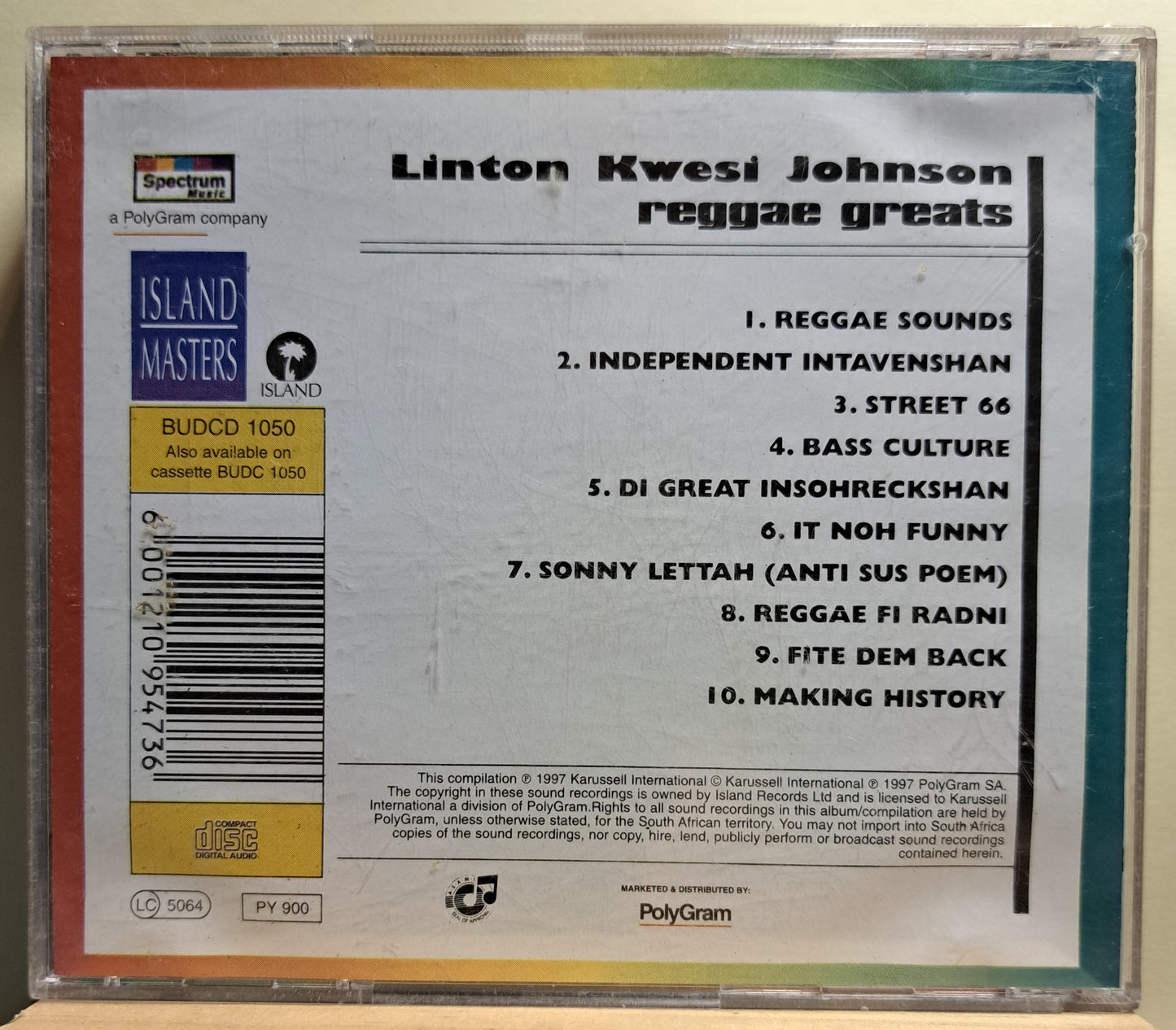 Linton Kwesi Johnson - Reggae Greats (cd)